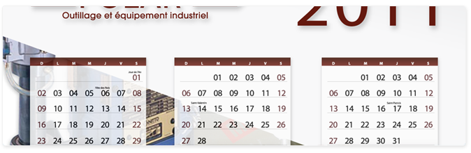 Polar Équipement - Calendrier 2011
